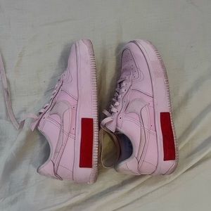 Women’s air force 1 fontanka ‘valentines day’ size 9 all pink nike sneakers